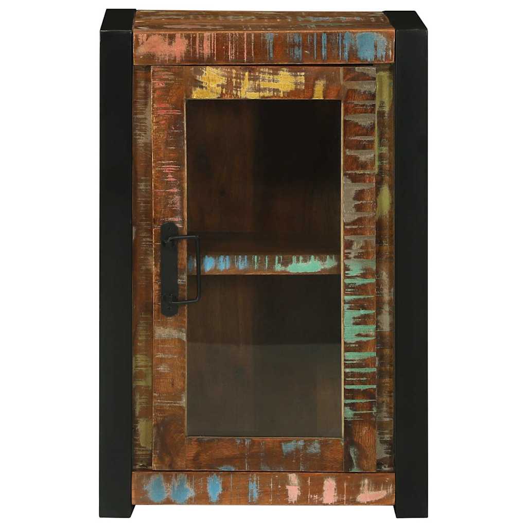 Badezimmerschrank mit Regal Braun Massives upgecyceltes Holz