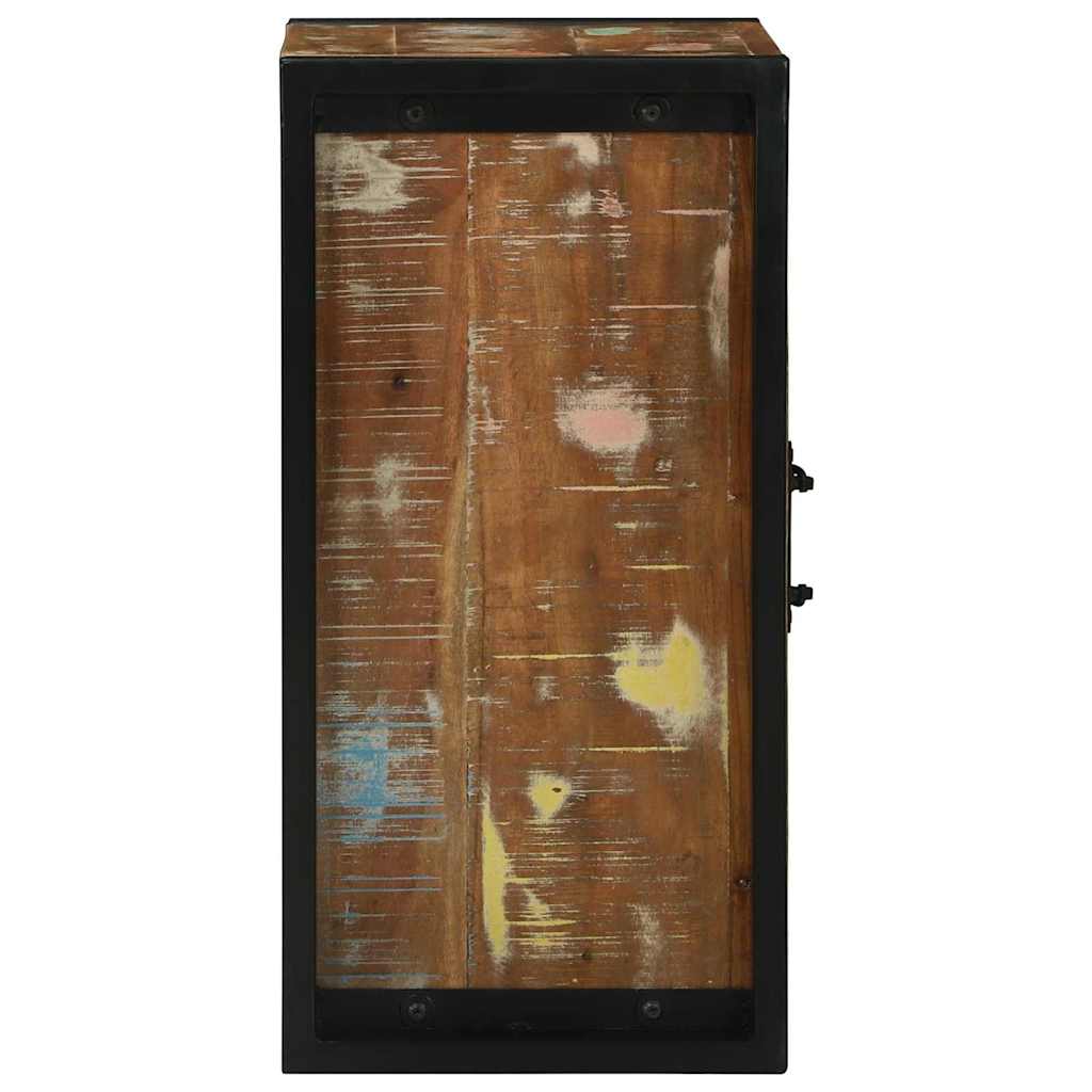 Badezimmerschrank mit Regal Braun Massives upgecyceltes Holz
