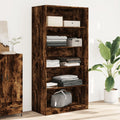 Kleiderschrank Räuchereiche 100x50x200 cm Holzwerkstoff
