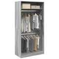 Kleiderschrank Grau Sonoma 100x50x200 cm Holzwerkstoff