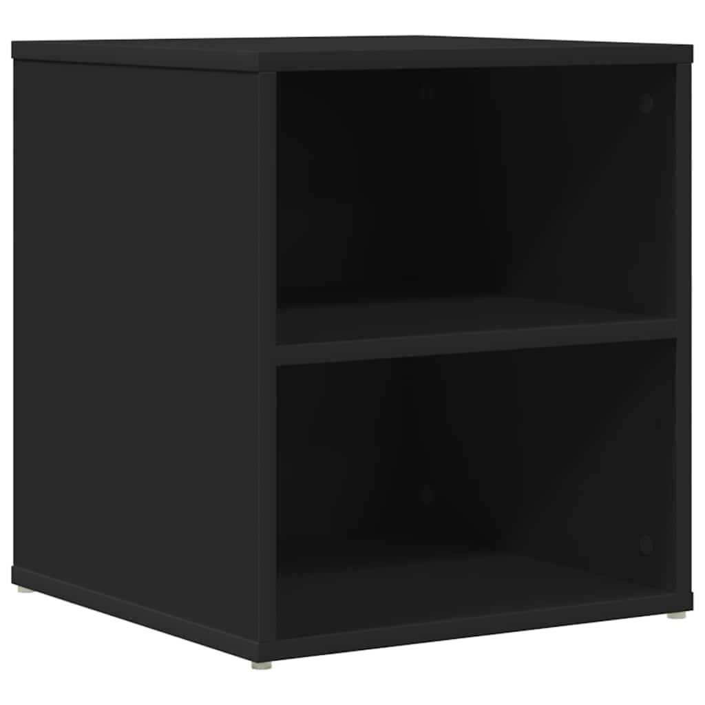 Eckregal Schwarz 160x40x45 cm Holzwerkstoff