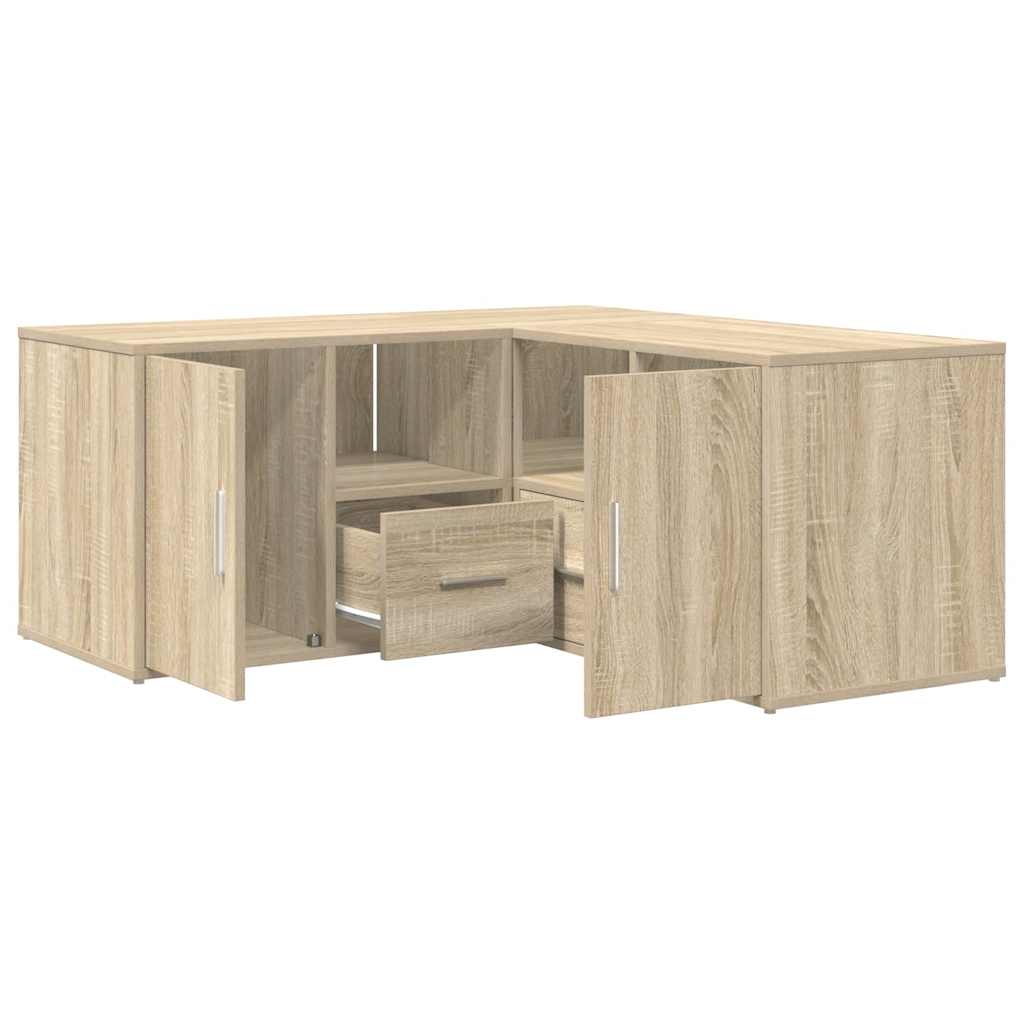 Eckregal Sonoma-Eiche 160x40x45 cm Holzwerkstoff