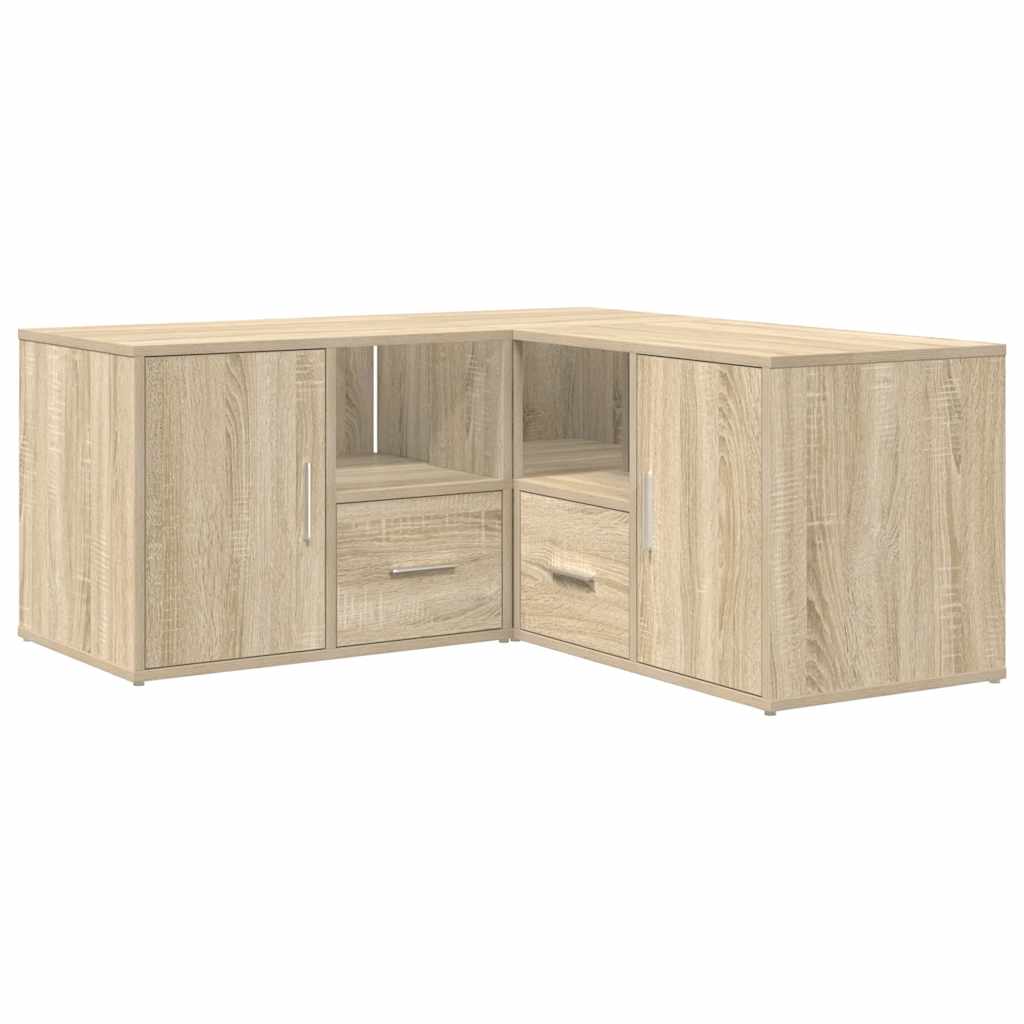 Eckregal Sonoma-Eiche 160x40x45 cm Holzwerkstoff