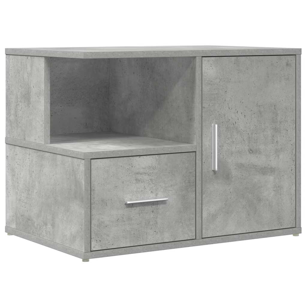 Eckregal Betongrau 160x40x45 cm Holzwerkstoff