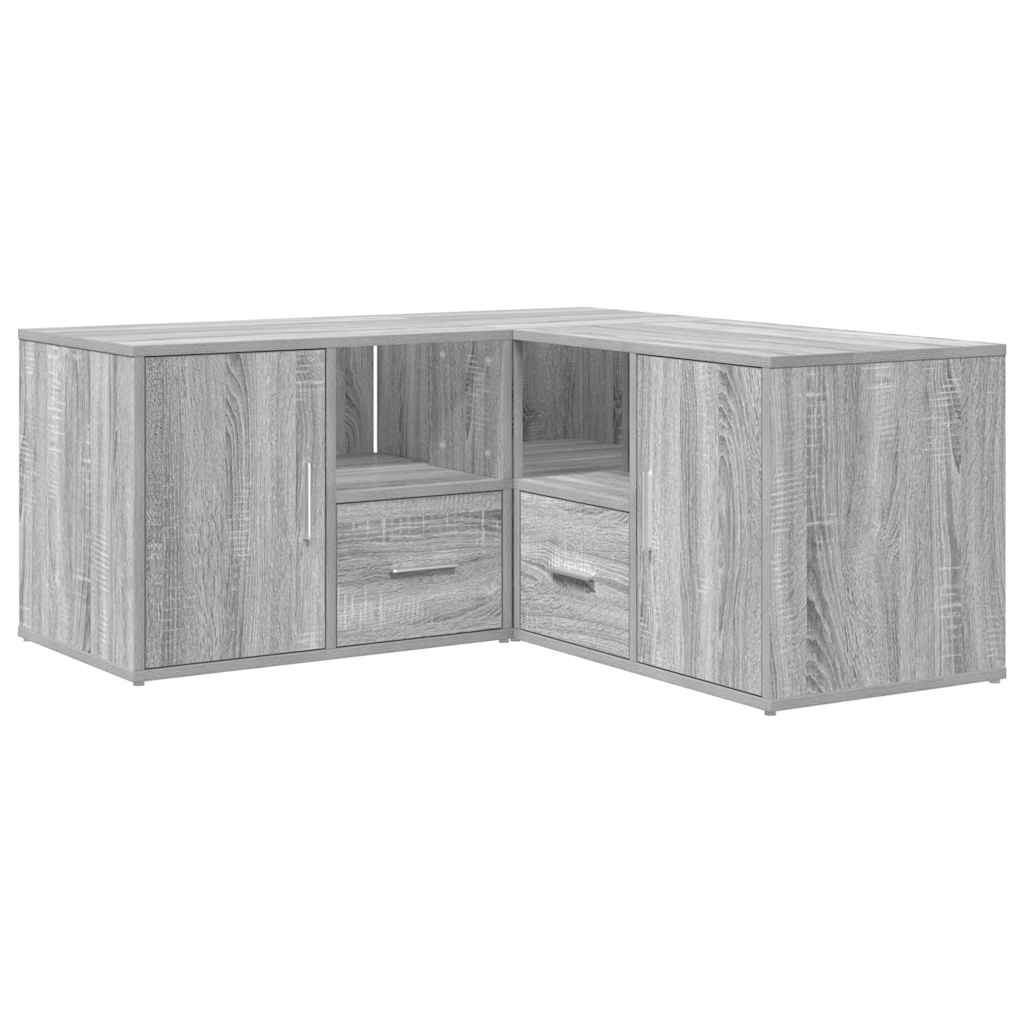 Eckregal Grau Sonoma 160x40x45 cm Holzwerkstoff