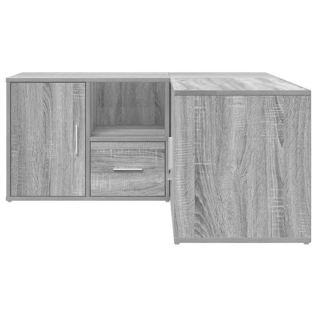 Eckregal Grau Sonoma 160x40x45 cm Holzwerkstoff