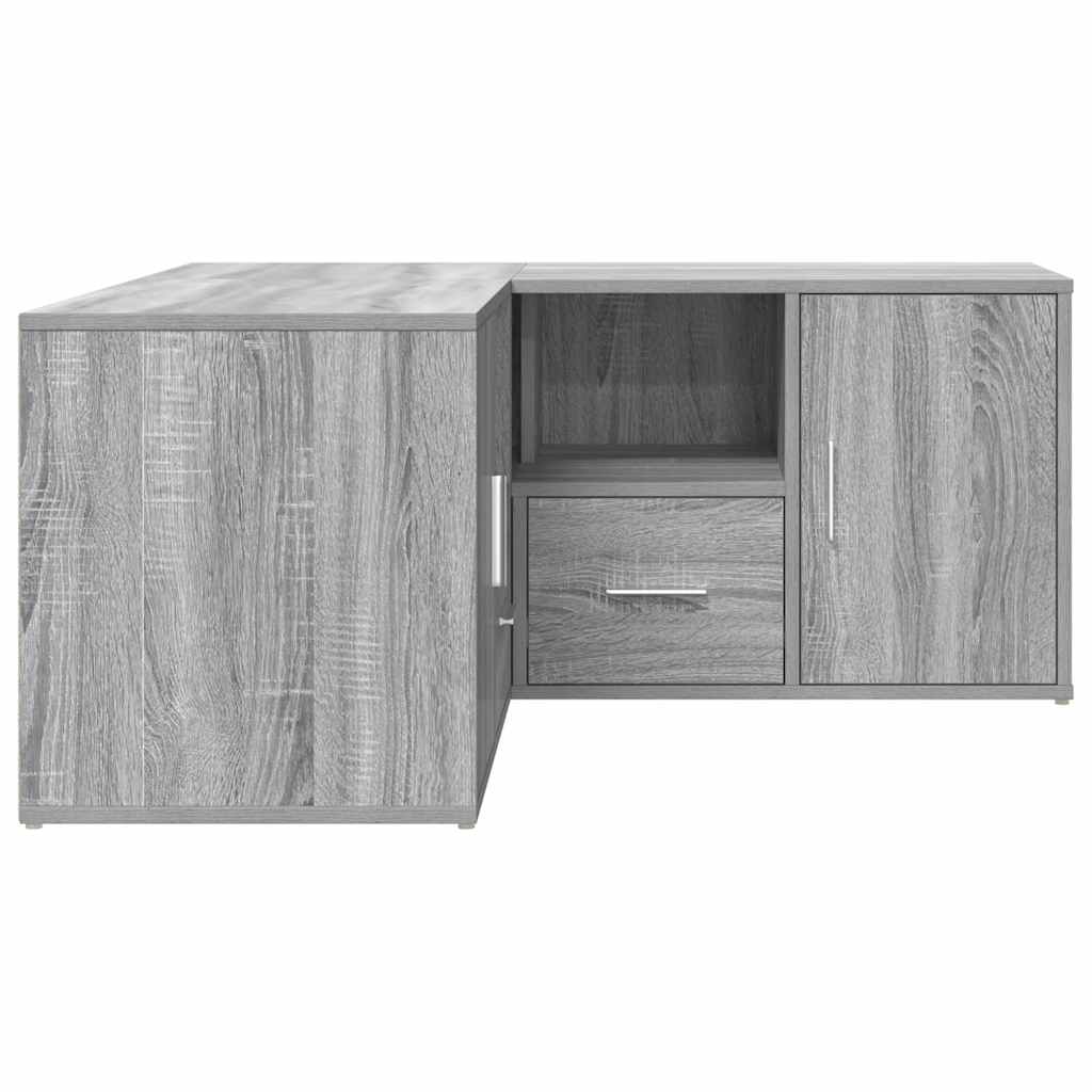 Eckregal Grau Sonoma 160x40x45 cm Holzwerkstoff