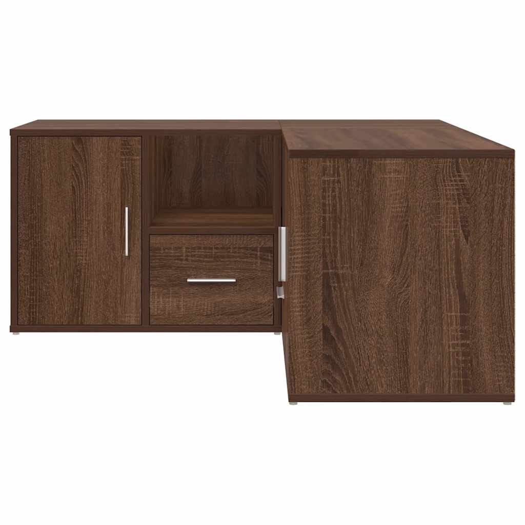 Eckregal Braun Eichen-Optik 160x40x45 cm Holzwerkstoff
