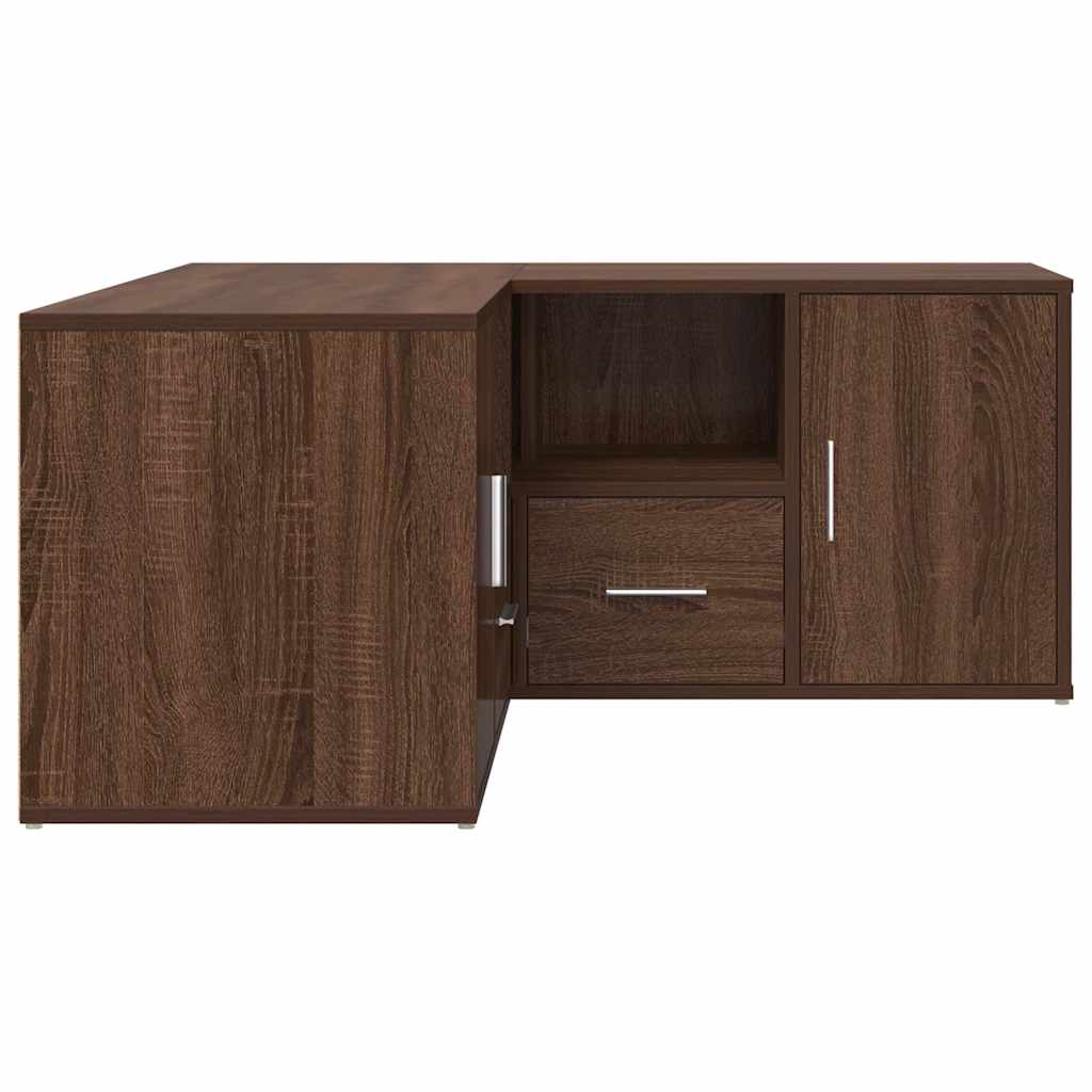 Eckregal Braun Eichen-Optik 160x40x45 cm Holzwerkstoff