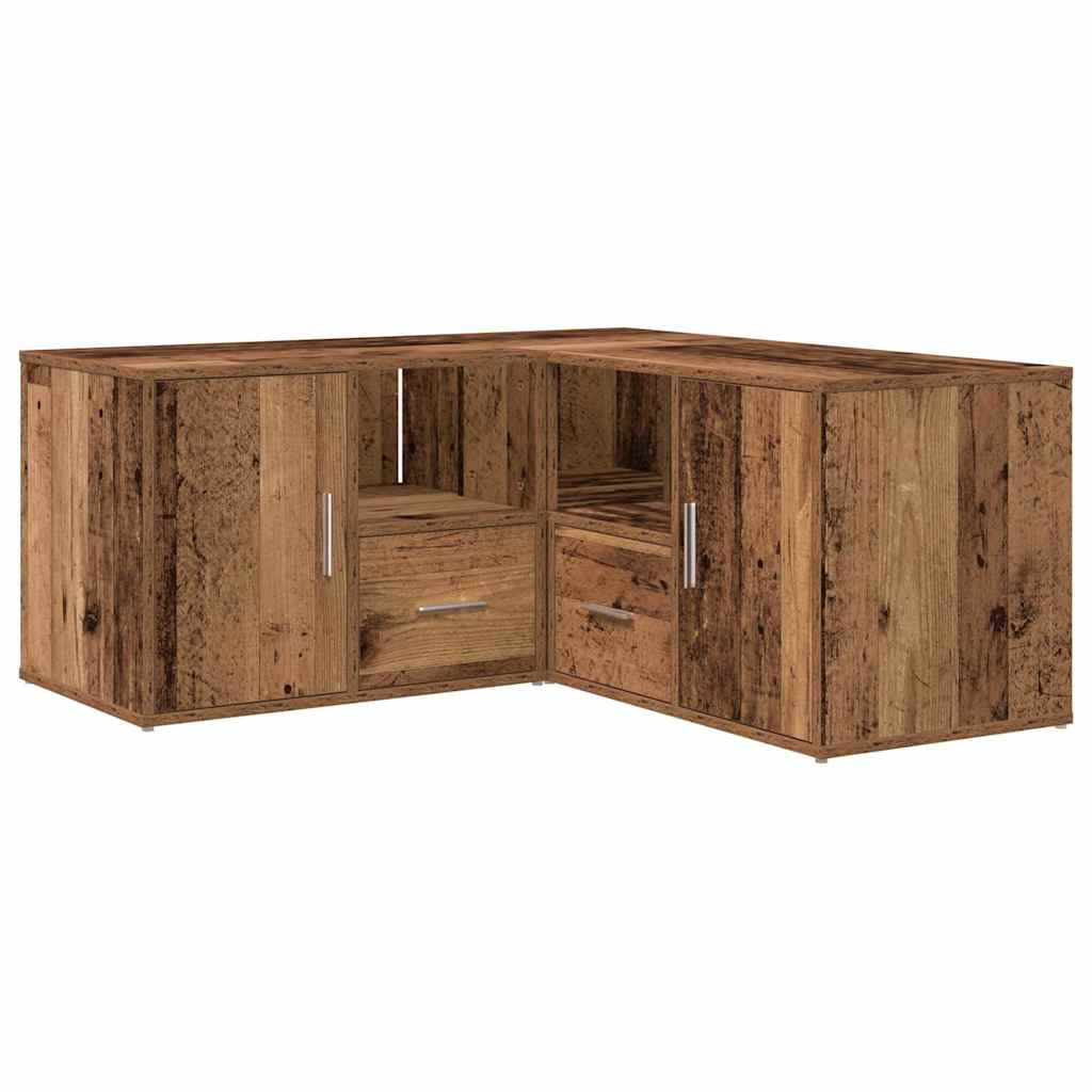 Eckregal Altholz-Optik 160x40x45 cm Holzwerkstoff
