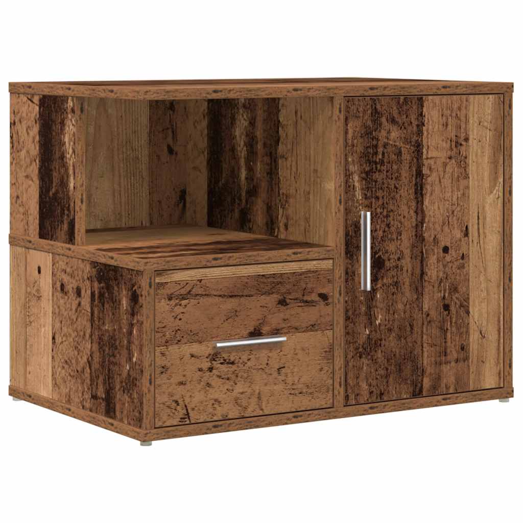 Eckregal Altholz-Optik 160x40x45 cm Holzwerkstoff