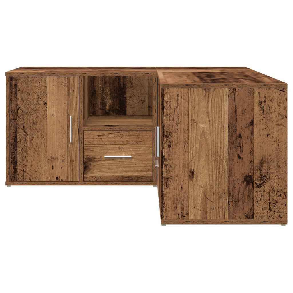 Eckregal Altholz-Optik 160x40x45 cm Holzwerkstoff