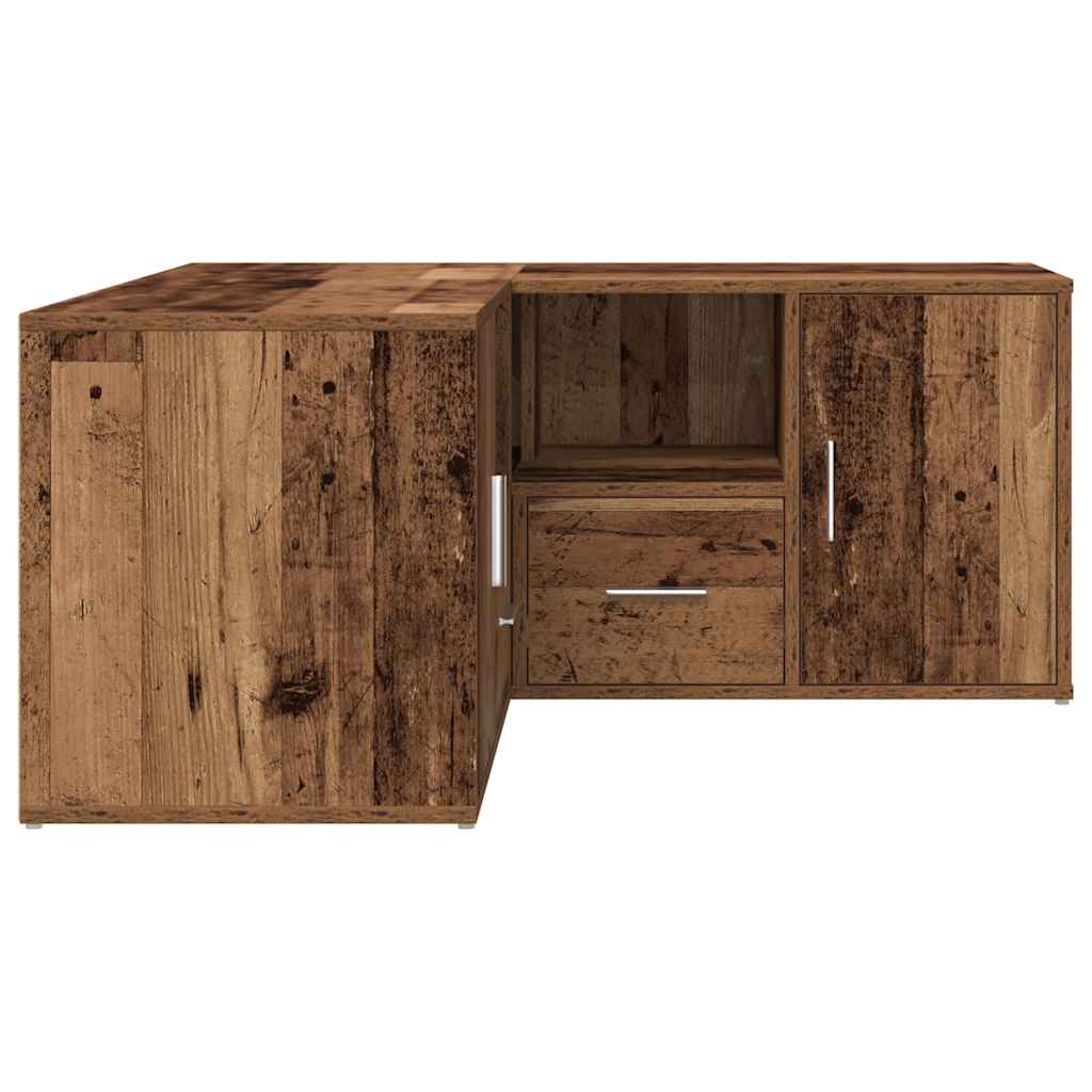 Eckregal Altholz-Optik 160x40x45 cm Holzwerkstoff