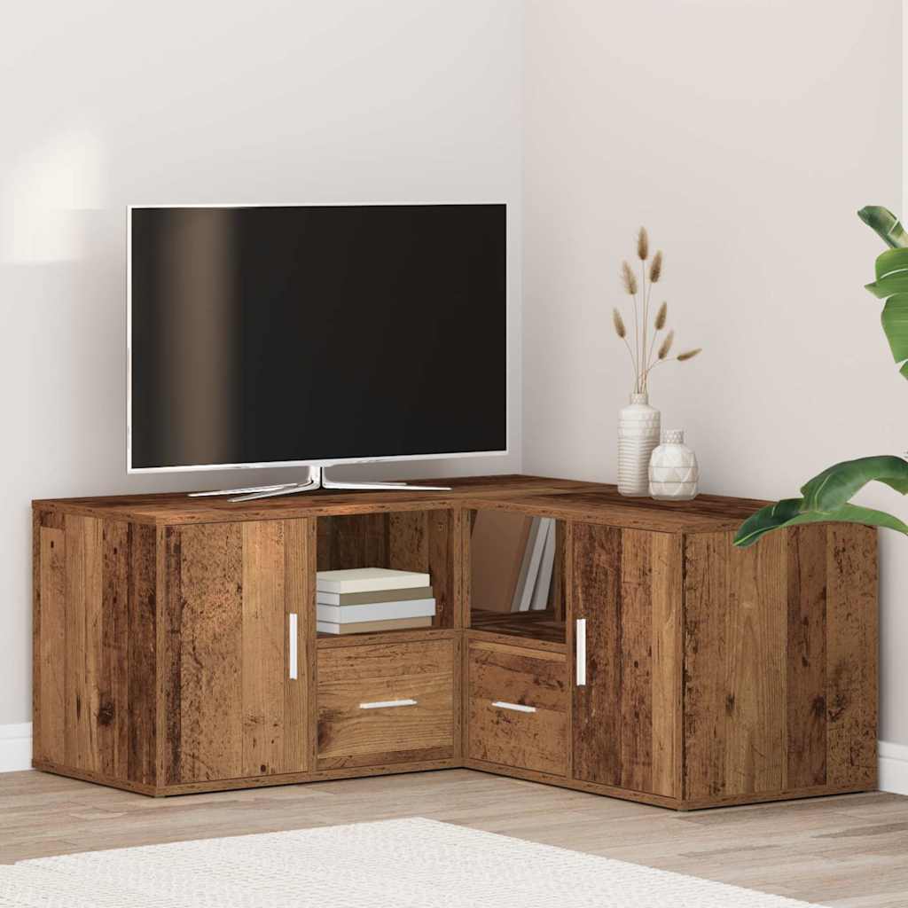 Eckregal Altholz-Optik 160x40x45 cm Holzwerkstoff