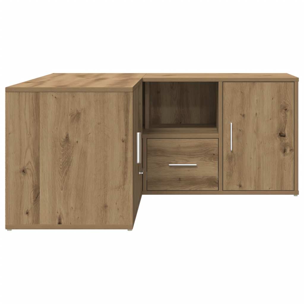 Eckregal Artisan-Eichen-Optik 160x40x45 cm Holzwerkstoff