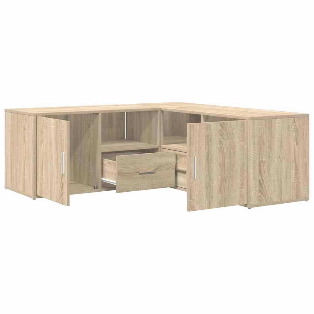 Eckregal Sonoma-Eiche 200x40x45 cm Holzwerkstoff