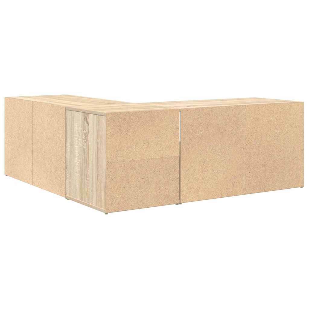 Eckregal Sonoma-Eiche 200x40x45 cm Holzwerkstoff