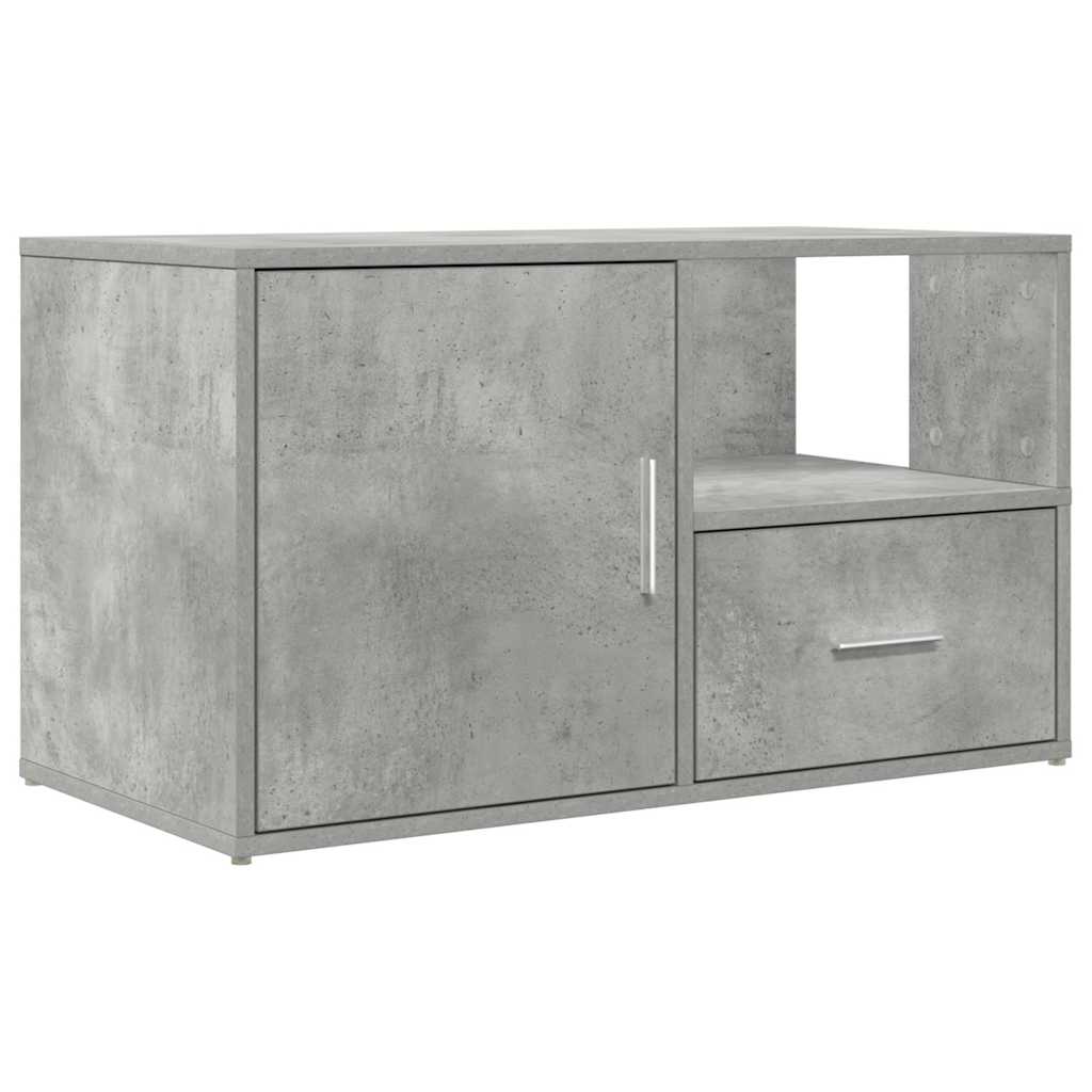 Eckregal Betongrau 200x40x45 cm Holzwerkstoff