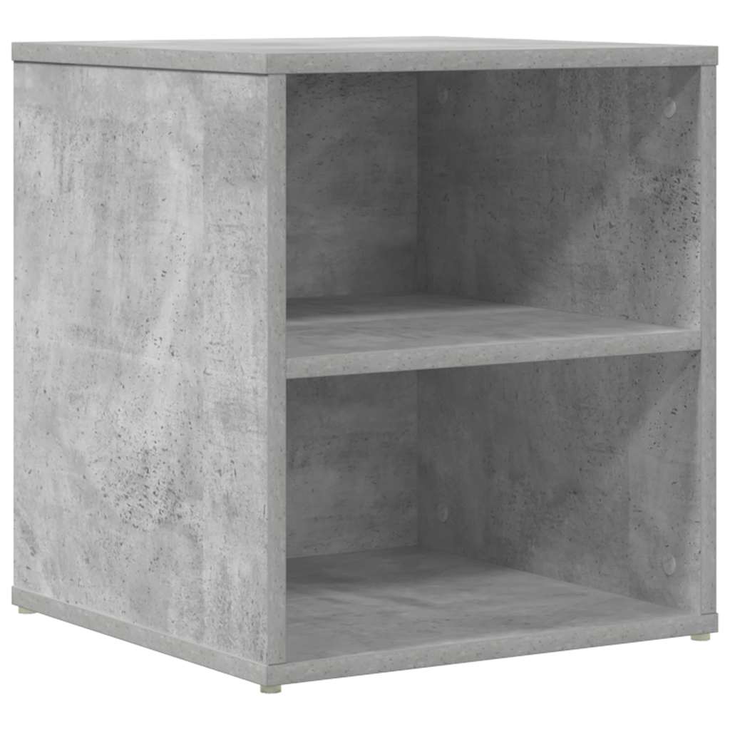 Eckregal Betongrau 200x40x45 cm Holzwerkstoff