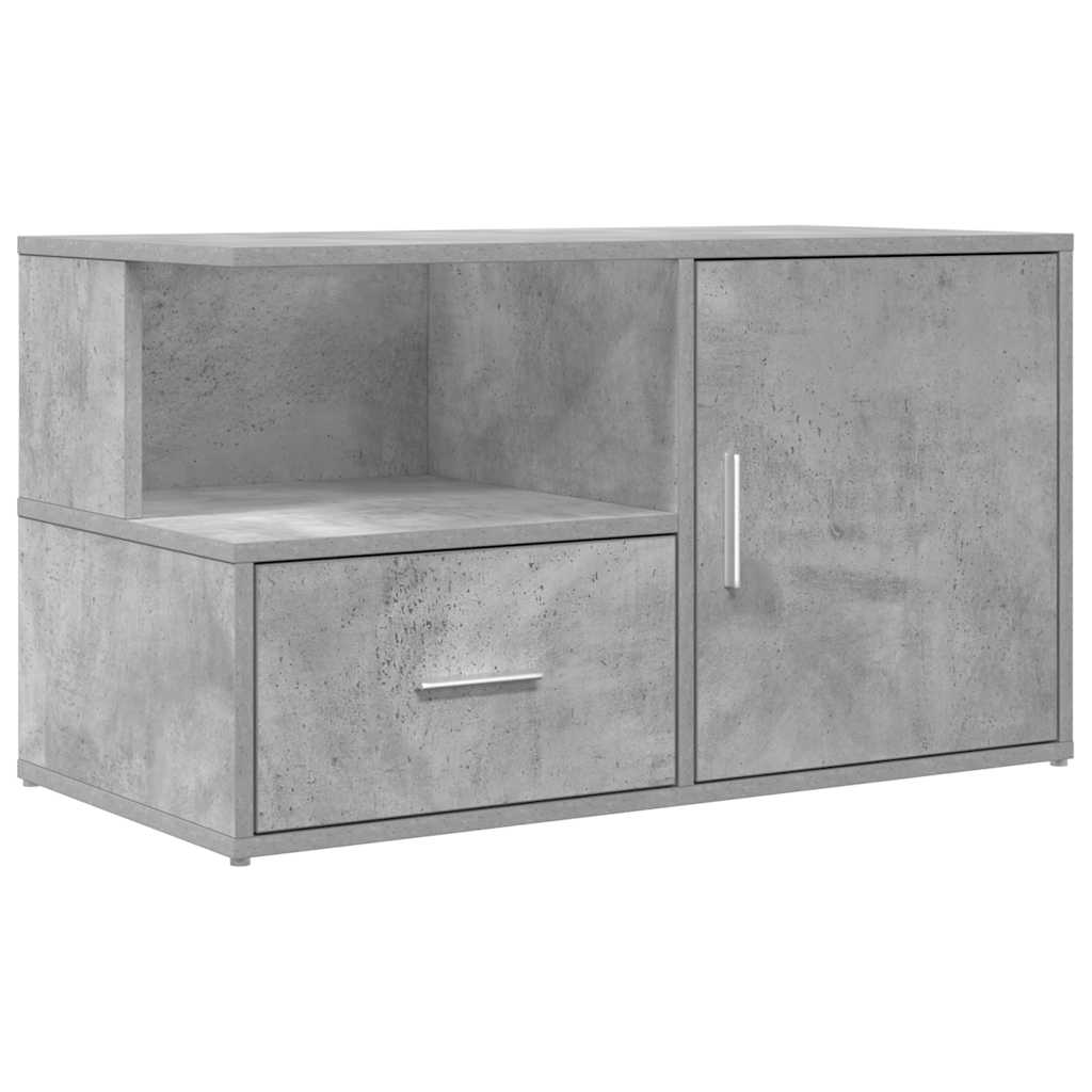 Eckregal Betongrau 200x40x45 cm Holzwerkstoff