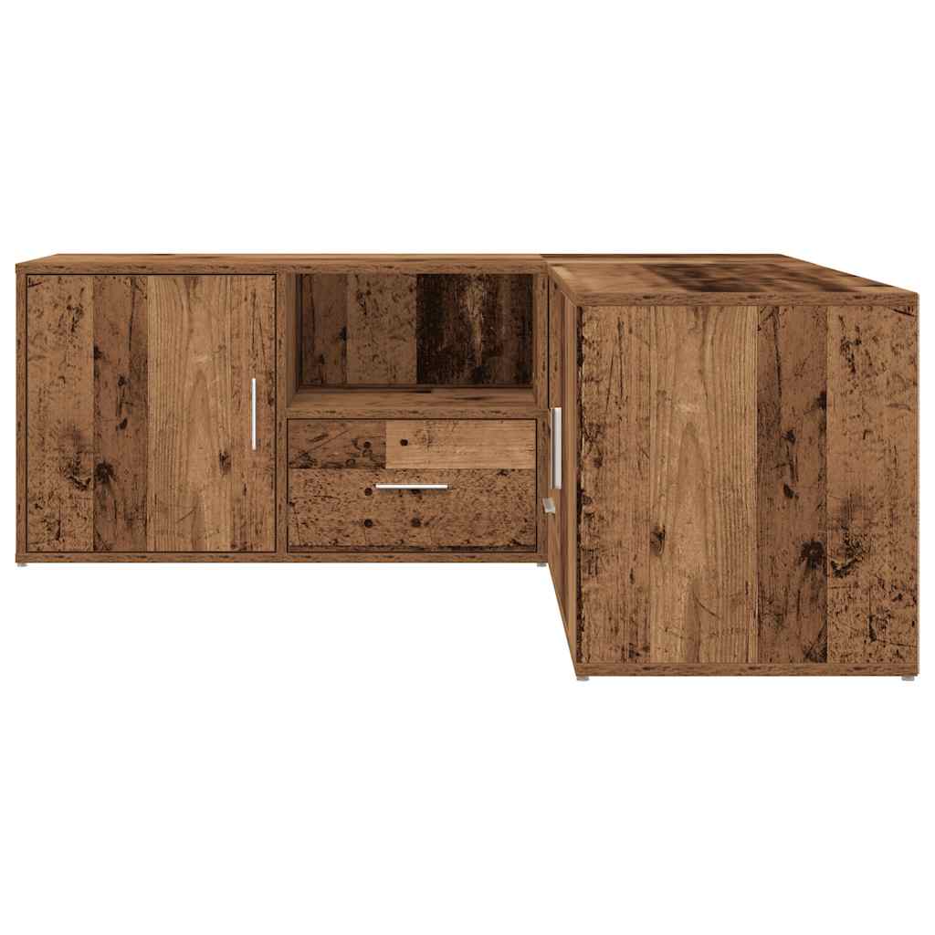 Eckregal Altholz-Optik 200x40x45 cm Holzwerkstoff