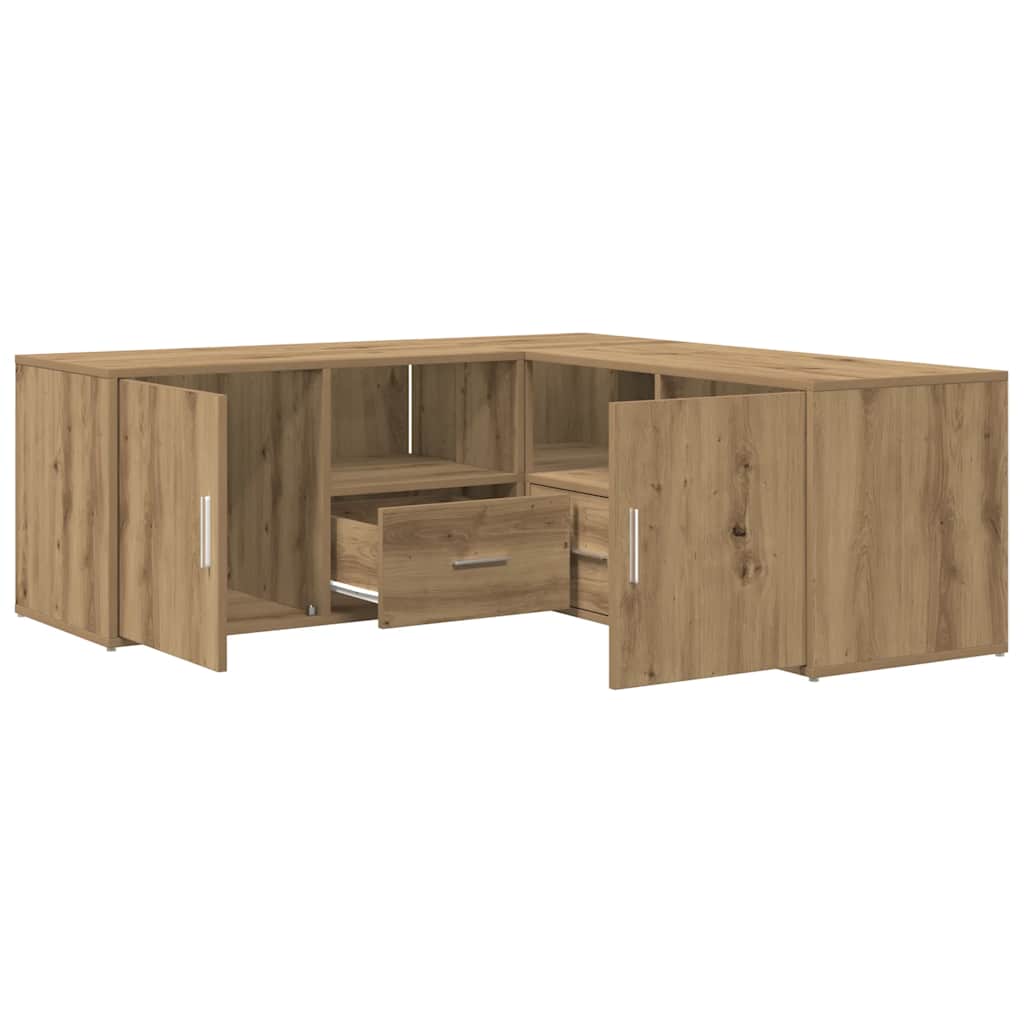 Eckregal Artisan-Eiche 200x40x45 cm Holzwerkstoff