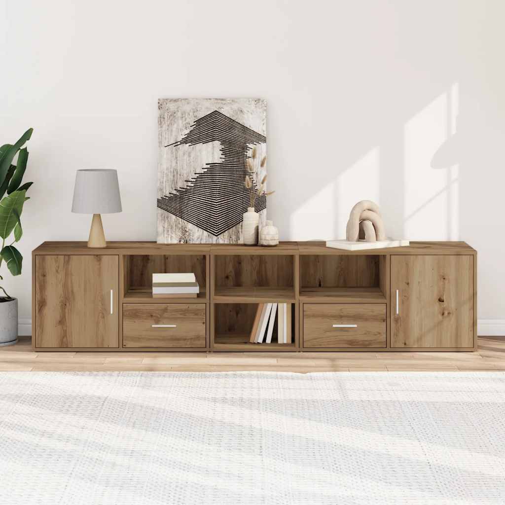 Eckregal Artisan-Eiche 200x40x45 cm Holzwerkstoff