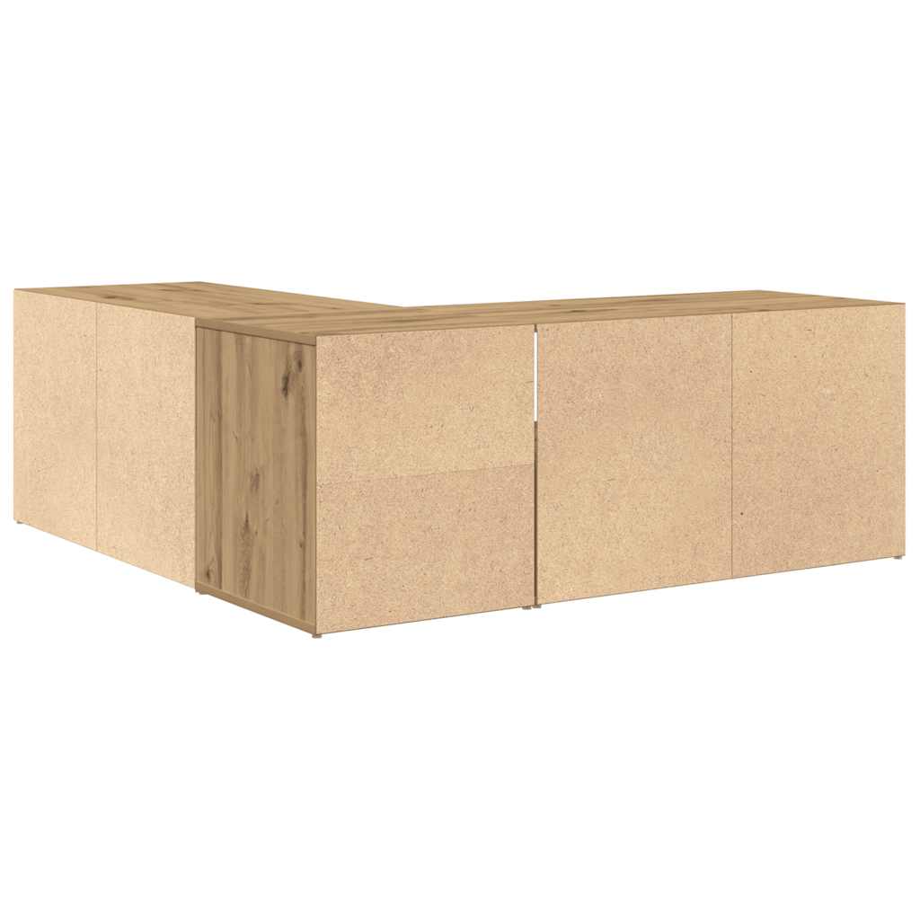 Eckregal Artisan-Eiche 200x40x45 cm Holzwerkstoff