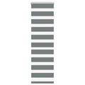 Doppelrollo Dunkelgrau 40x100 cm Stoffbreite 35,9 cm Polyester