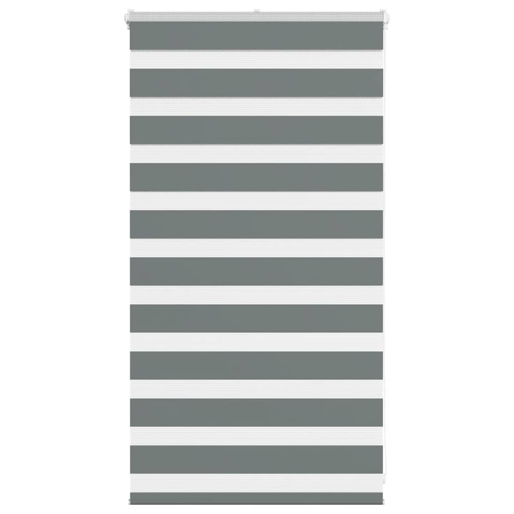 Doppelrollo Dunkelgrau 75x100 cm Stoffbreite 70,9 cm Polyester