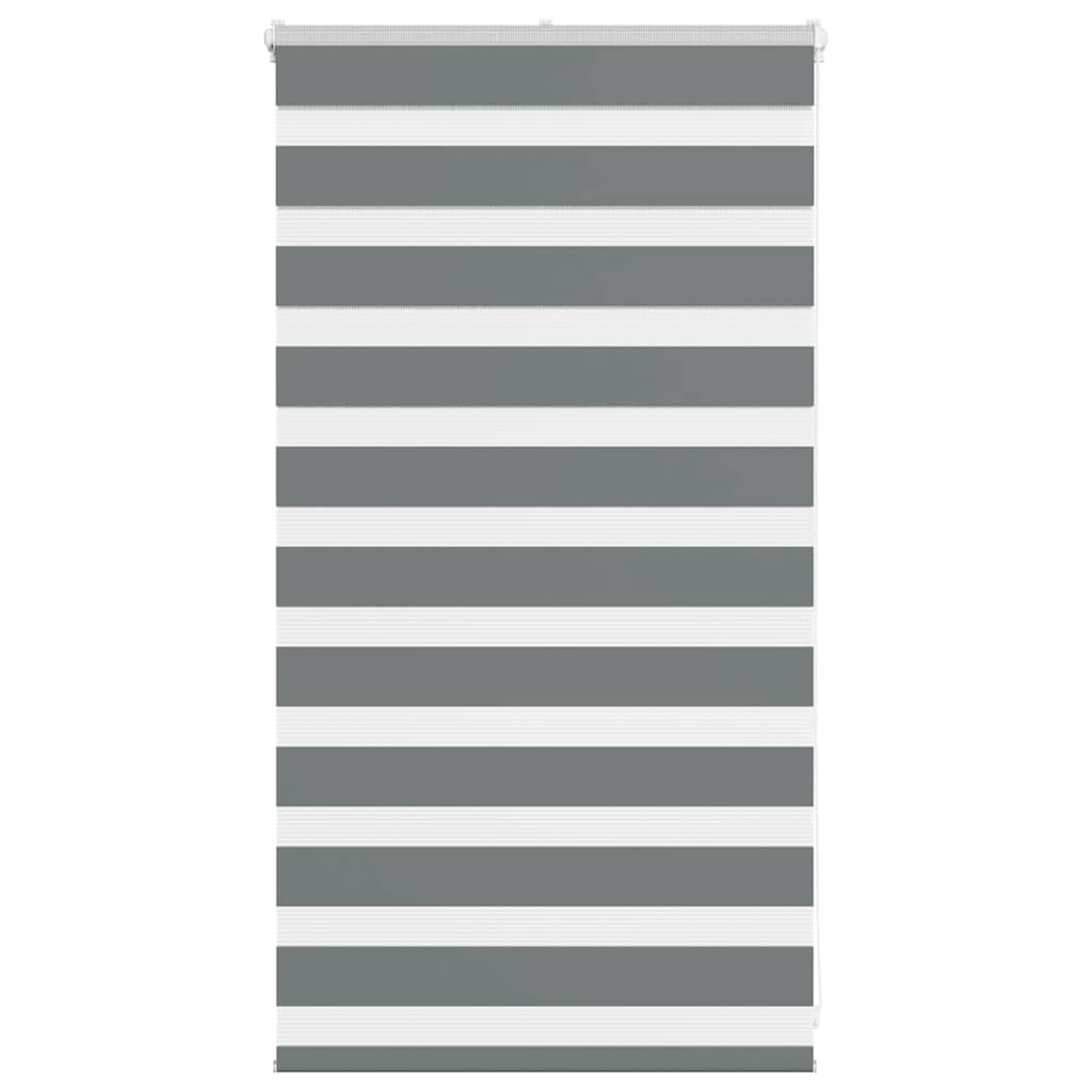 Doppelrollo Dunkelgrau 90x100 cm Stoffbreite 85,9 cm Polyester