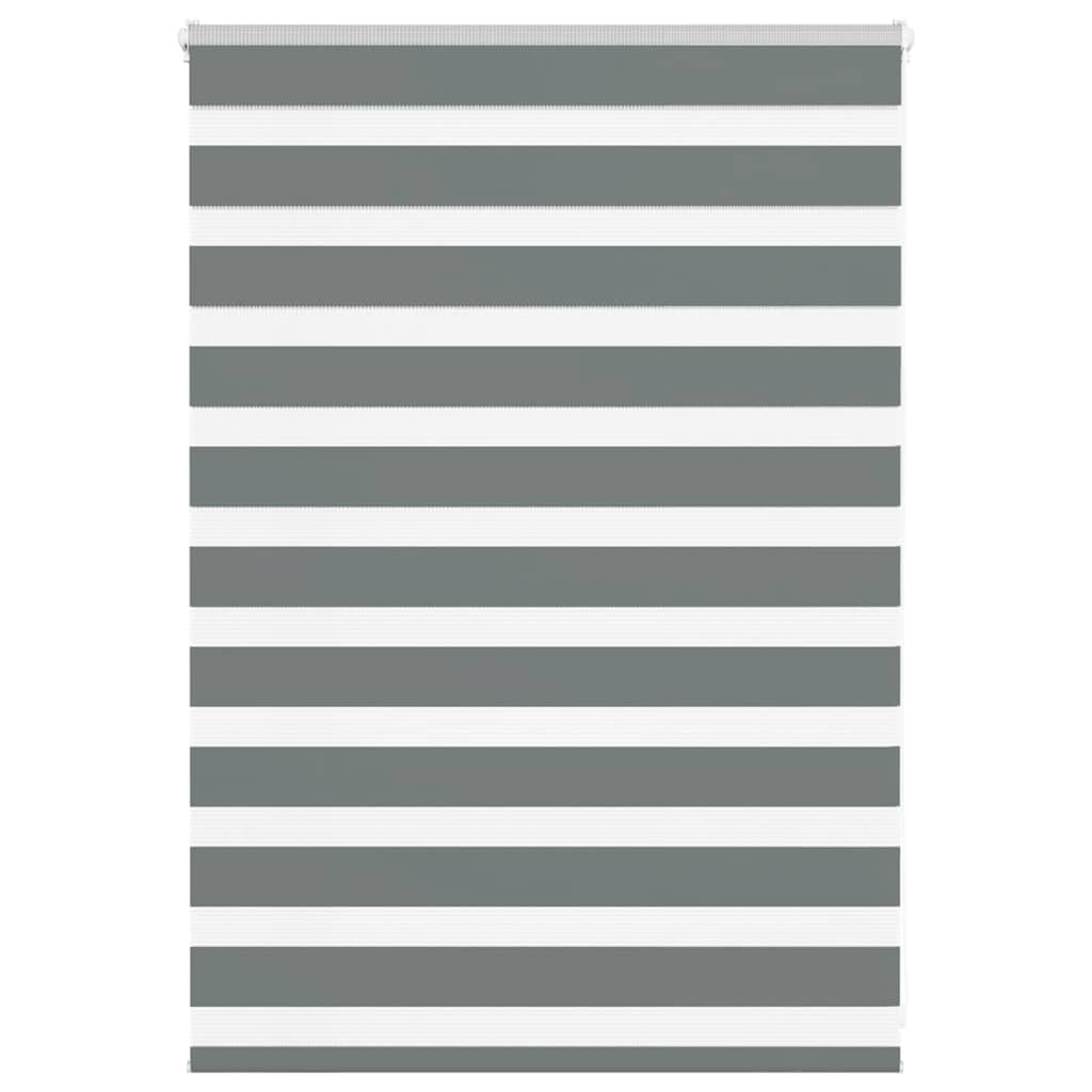 Doppelrollo Dunkelgrau 95x100 cm Stoffbreite 90,9 cm Polyester