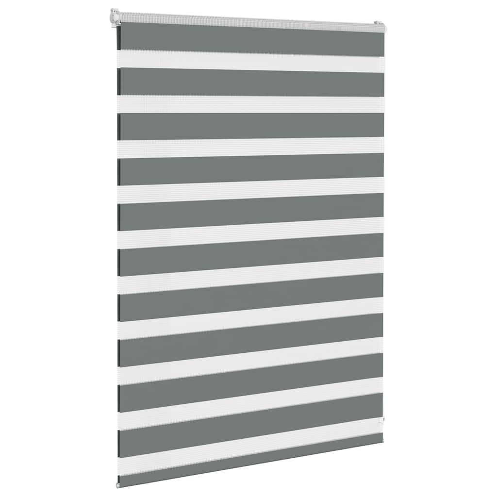 Doppelrollo Dunkelgrau 95x100 cm Stoffbreite 90,9 cm Polyester