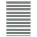 Doppelrollo Dunkelgrau 100x100 cm Stoffbreite 95,9 cm Polyester