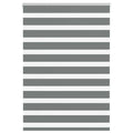 Doppelrollo Dunkelgrau 105x100 cm Stoffbreite 100,9 cm Polyester