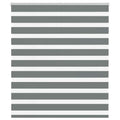 Doppelrollo Dunkelgrau 120x100 cm Stoffbreite 115,9 cm Polyester