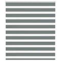 Doppelrollo Dunkelgrau 135x100 cm Stoffbreite 130,9 cm Polyester
