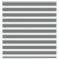 Doppelrollo Dunkelgrau 140x100 cm Stoffbreite 135,9 cm Polyester