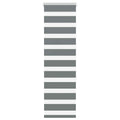 Doppelrollo Dunkelgrau 50x150 cm Stoffbreite 45,9 cm Polyester