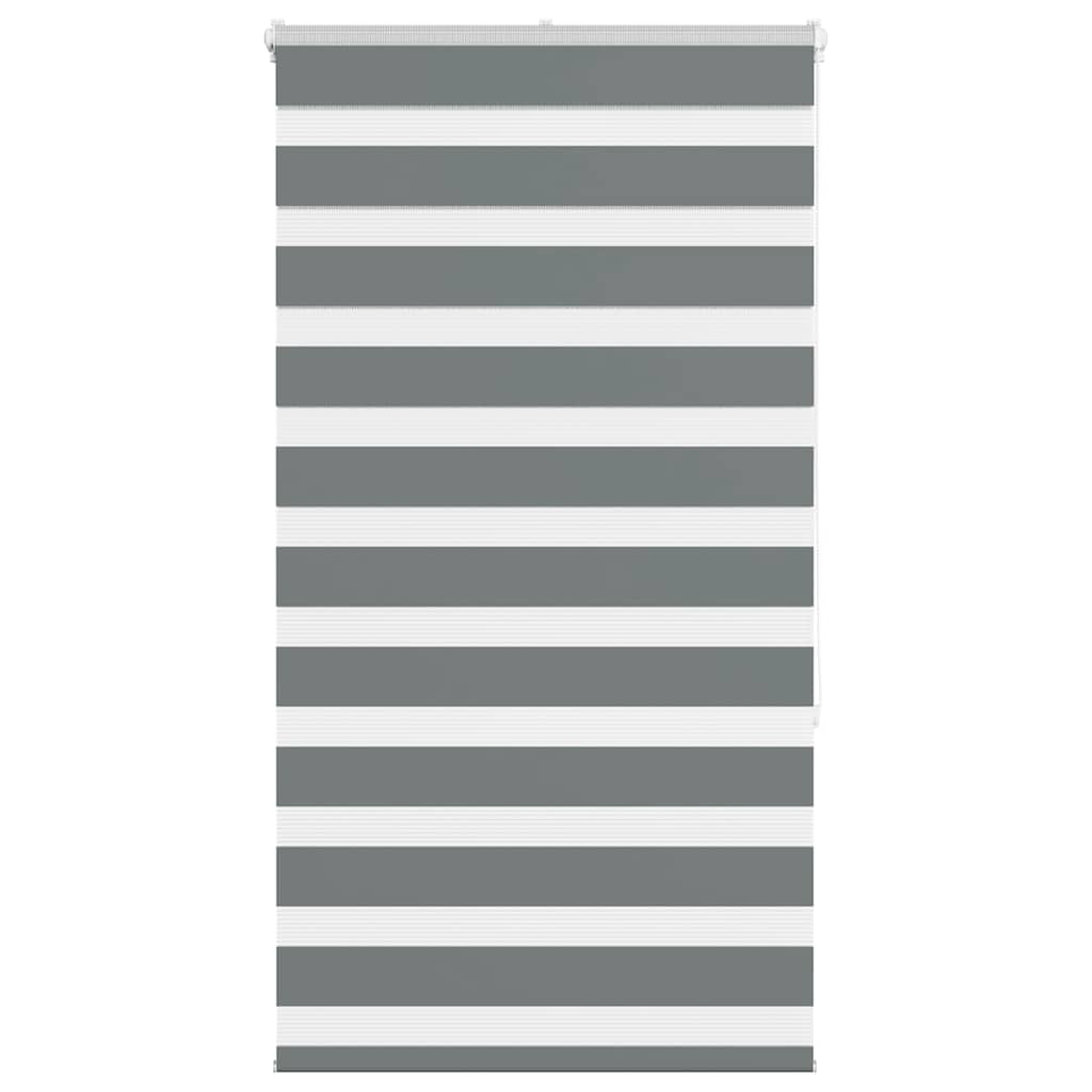 Doppelrollo Dunkelgrau 75x150 cm Stoffbreite 70,9 cm Polyester
