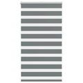 Doppelrollo Dunkelgrau 85x150 cm Stoffbreite 80,9 cm Polyester
