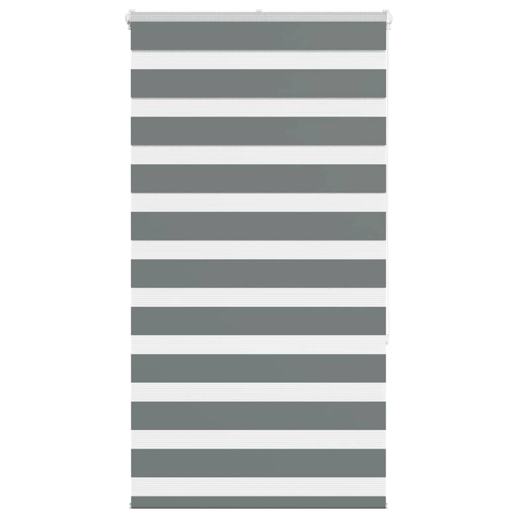 Doppelrollo Dunkelgrau 85x150 cm Stoffbreite 80,9 cm Polyester