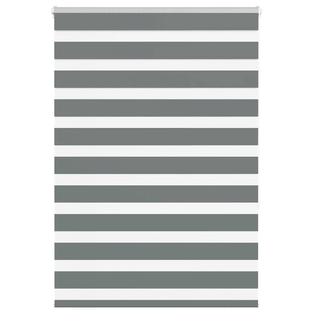 Doppelrollo Dunkelgrau 95x150 cm Stoffbreite 90,9 cm Polyester