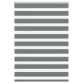 Doppelrollo Dunkelgrau 100x150 cm Stoffbreite 95,9 cm Polyester