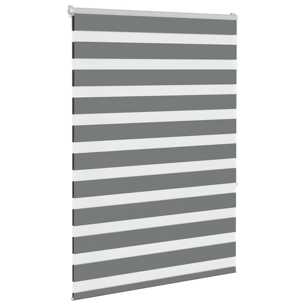 Doppelrollo Dunkelgrau 100x150 cm Stoffbreite 95,9 cm Polyester