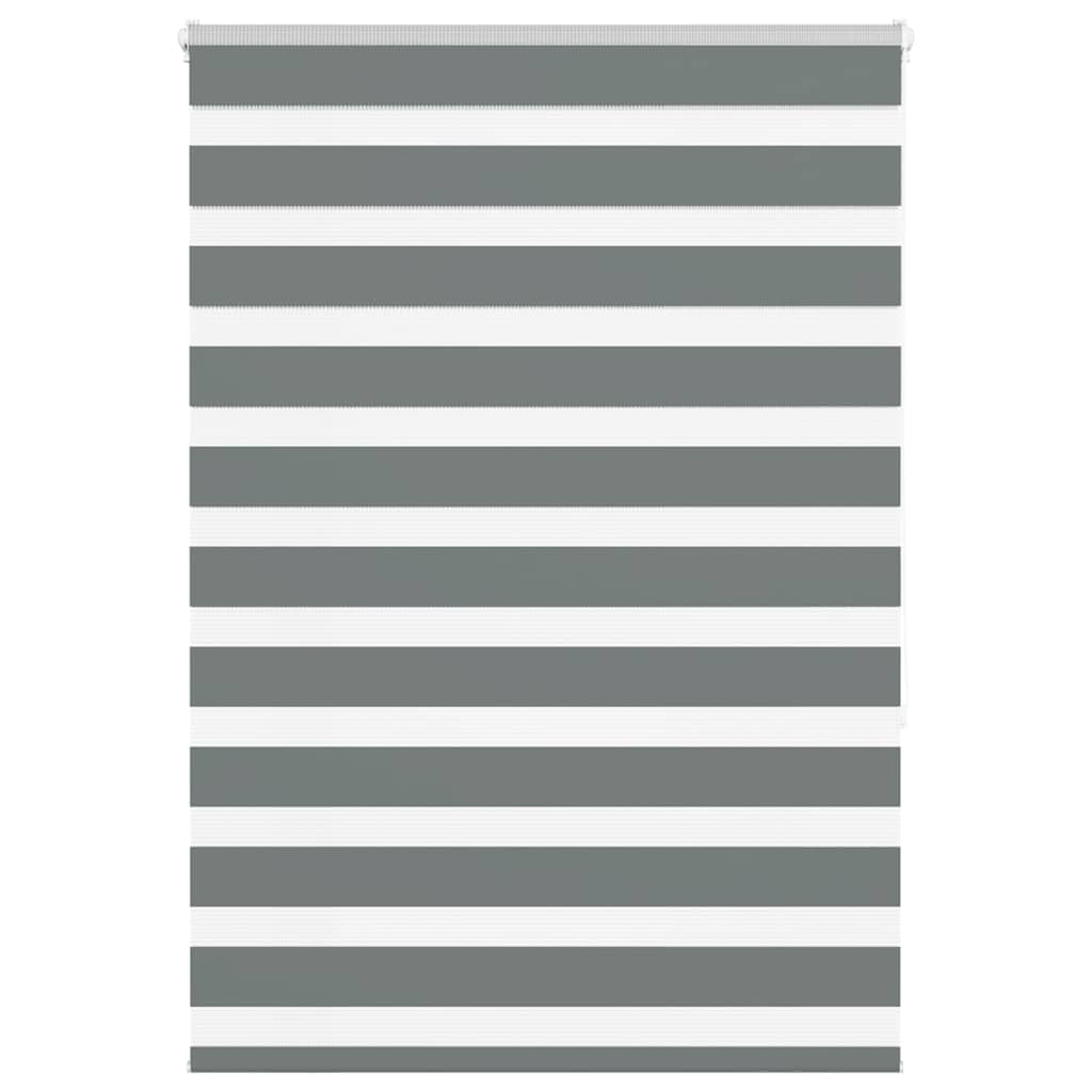 Doppelrollo Dunkelgrau 110x150 cm Stoffbreite 105,9 cm Polyester