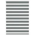 Doppelrollo Dunkelgrau 110x150 cm Stoffbreite 105,9 cm Polyester