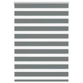 Doppelrollo Dunkelgrau 115x150 cm Stoffbreite 110,9 cm Polyester