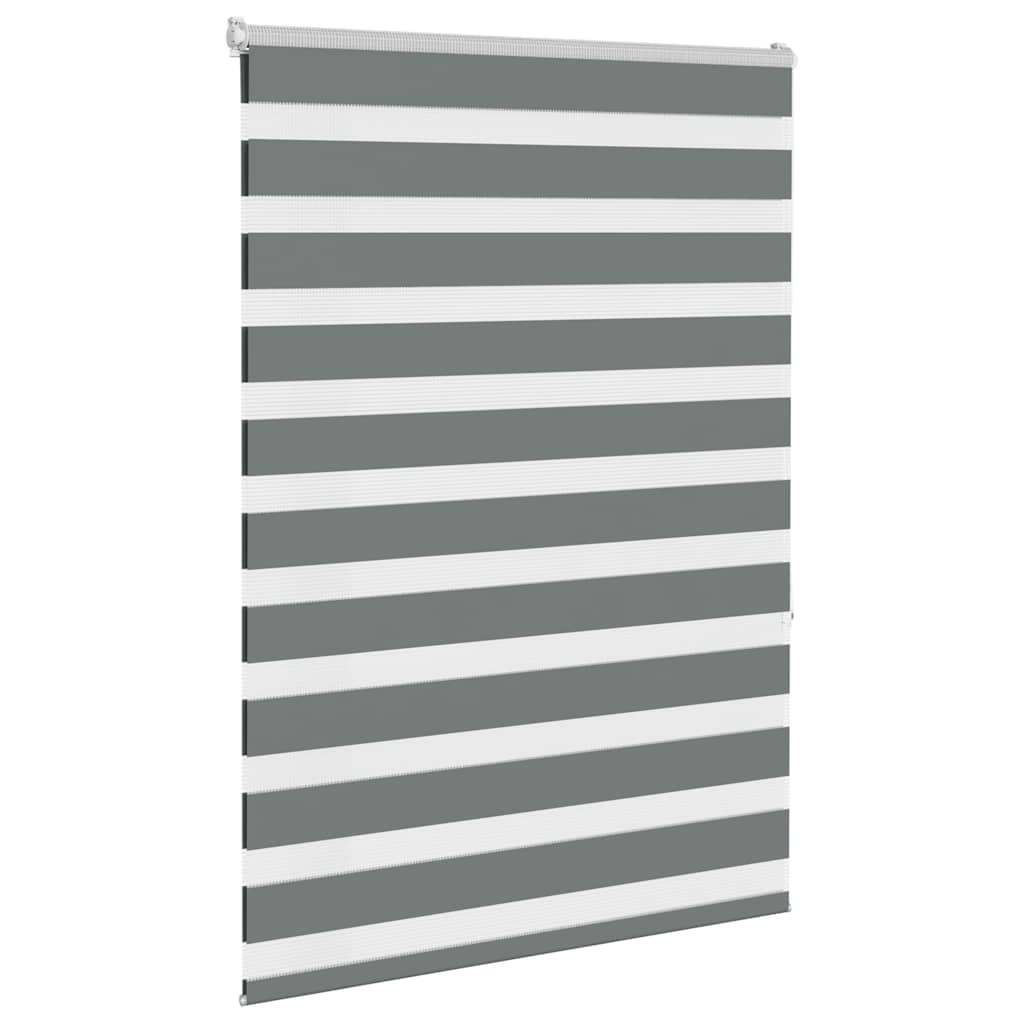 Doppelrollo Dunkelgrau 115x150 cm Stoffbreite 110,9 cm Polyester