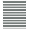 Doppelrollo Dunkelgrau 120x150 cm Stoffbreite 115,9 cm Polyester